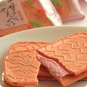 苺のせんべい