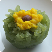 上生菓子(ひまわり)
